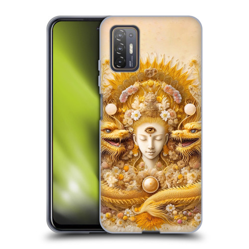 Shambhala Light Visionary Art Celestial Graphics Lucky Dragons Soft Gel Case for HTC Desire 21 Pro 5G
