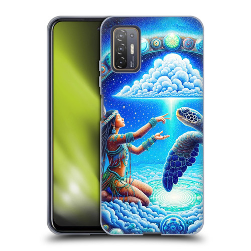Shambhala Light Visionary Art Celestial Graphics Terrapin Traveler Soft Gel Case for HTC Desire 21 Pro 5G