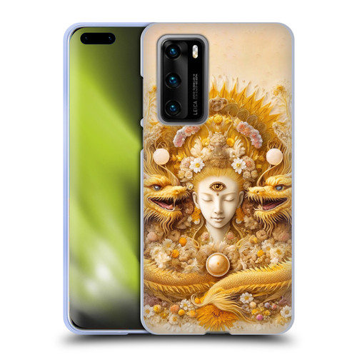 Shambhala Light Visionary Art Celestial Graphics Lucky Dragons Soft Gel Case for Huawei P40 5G
