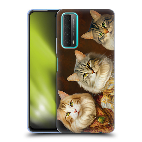 Michael David Ward Animals Fancy Cats Soft Gel Case for Huawei P Smart (2021)
