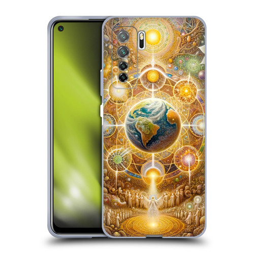 Shambhala Light Visionary Art Celestial Graphics The 9 Realms Soft Gel Case for Huawei Nova 7 SE/P40 Lite 5G