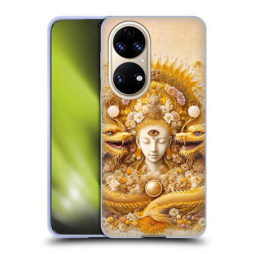 Shambhala Light Visionary Art Celestial Graphics Lucky Dragons Soft Gel Case for Huawei P50
