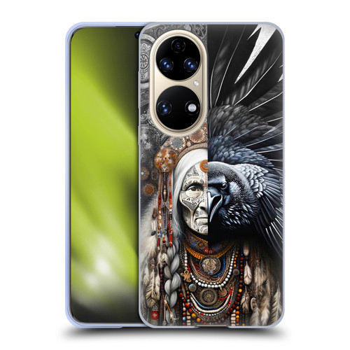 Shambhala Light Visionary Art Celestial Graphics Ravens-Face Soft Gel Case for Huawei P50