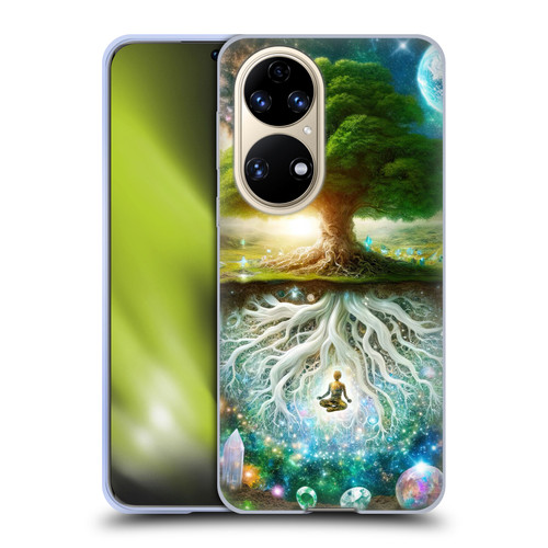 Shambhala Light Visionary Art Celestial Graphics Tree Of Life Soft Gel Case for Huawei P50