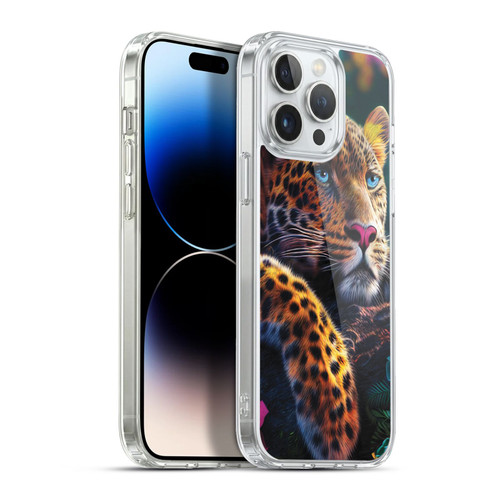 Michael David Ward Animals Reclining Leopard Soft Gel Case for Apple iPhone 13 Pro Max & MagSafe