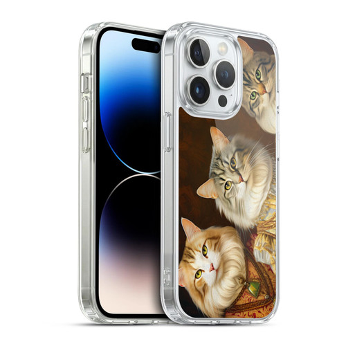 Michael David Ward Animals Fancy Cats Soft Gel Case for Apple iPhone 13 Pro & MagSafe