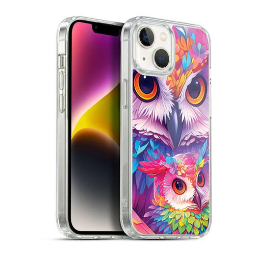 Michael David Ward Animals Owl Love You Forever Soft Gel Case for Apple iPhone 14