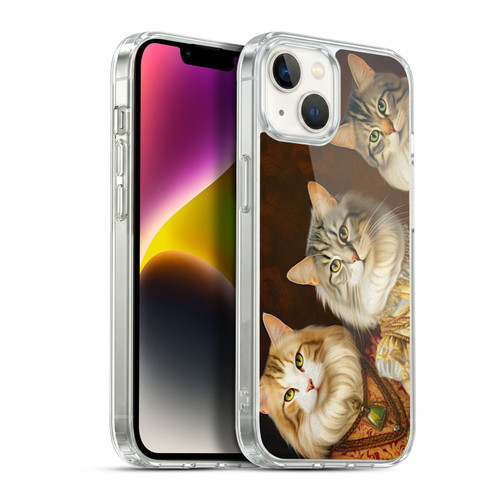 Michael David Ward Animals Fancy Cats Soft Gel Case for Apple iPhone 14 Plus & MagSafe