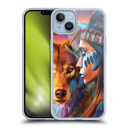 Michael David Ward Animals Wolf Soft Gel Case for Apple iPhone 14 Plus