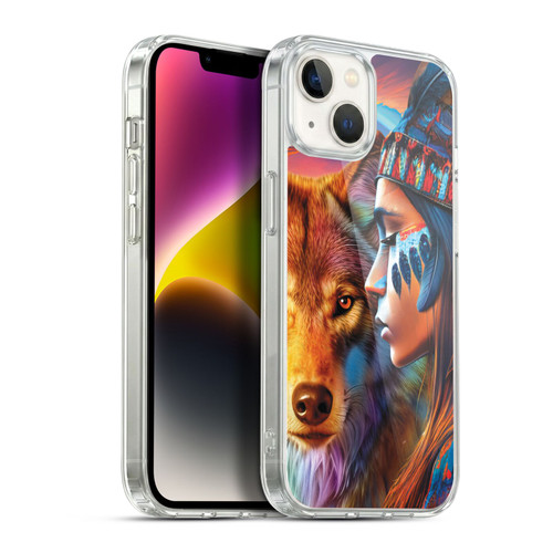 Michael David Ward Animals Wolf Soft Gel Case for Apple iPhone 14 Plus & MagSafe