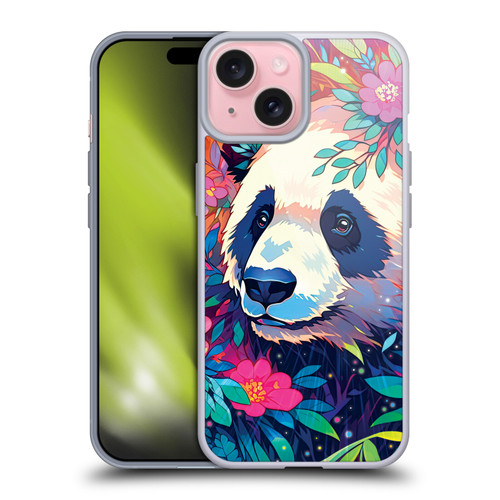 Michael David Ward Animals Panda Soft Gel Case for Apple iPhone 15