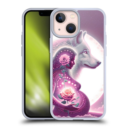 Shambhala Light Visionary Art Celestial Graphics Maternal Love Soft Gel Case for Apple iPhone 13 Mini