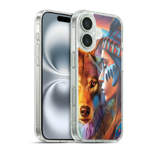 Michael David Ward Animals Wolf Soft Gel Case for Apple iPhone 16 & MagSafe