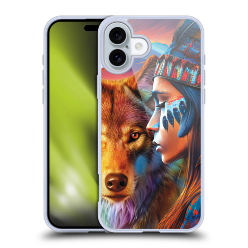 Michael David Ward Animals Wolf Soft Gel Case for Apple iPhone 16 Plus