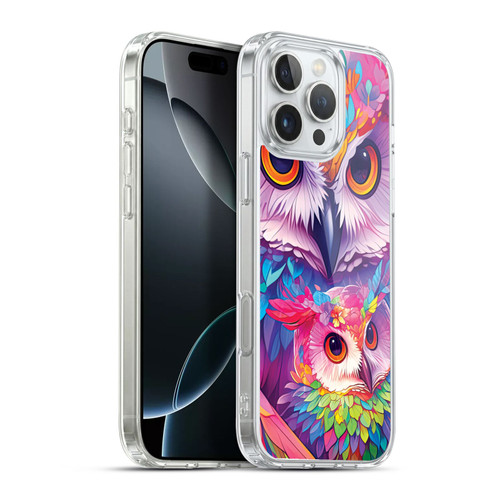 Michael David Ward Animals Owl Love You Forever Soft Gel Case for Apple iPhone 16 Pro Max & MagSafe