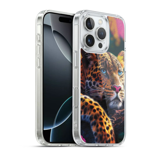Michael David Ward Animals Reclining Leopard Soft Gel Case for Apple iPhone 16 Pro & MagSafe