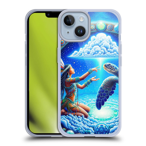 Shambhala Light Visionary Art Celestial Graphics Terrapin Traveler Soft Gel Case for Apple iPhone 14