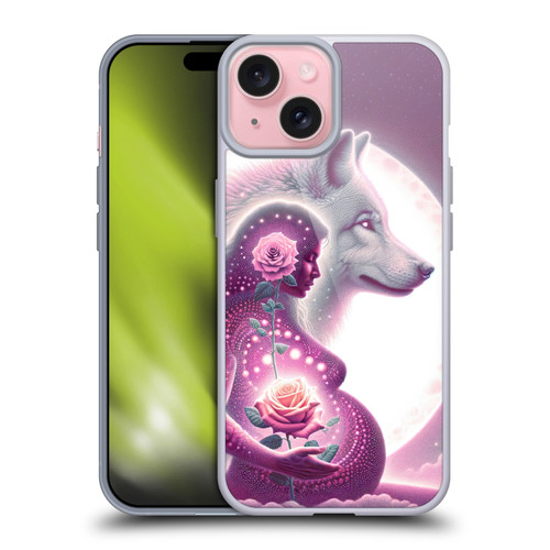 Shambhala Light Visionary Art Celestial Graphics Maternal Love Soft Gel Case for Apple iPhone 15