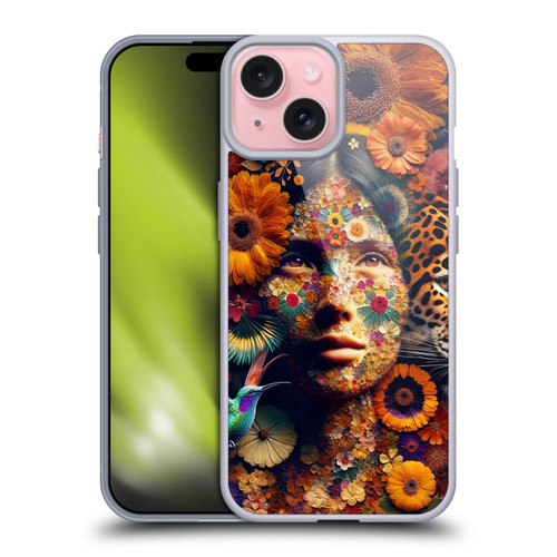 Shambhala Light Visionary Art Celestial Graphics She Is Life Soft Gel Case for Apple iPhone 15