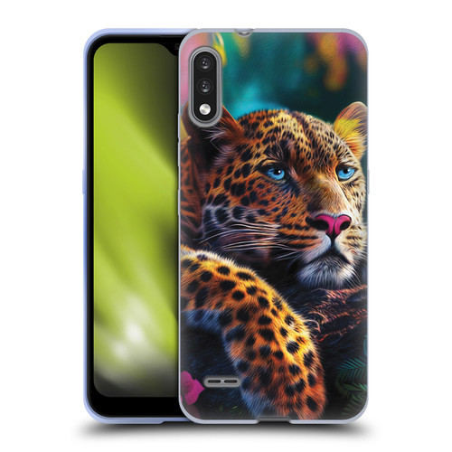 Michael David Ward Animals Reclining Leopard Soft Gel Case for LG K22