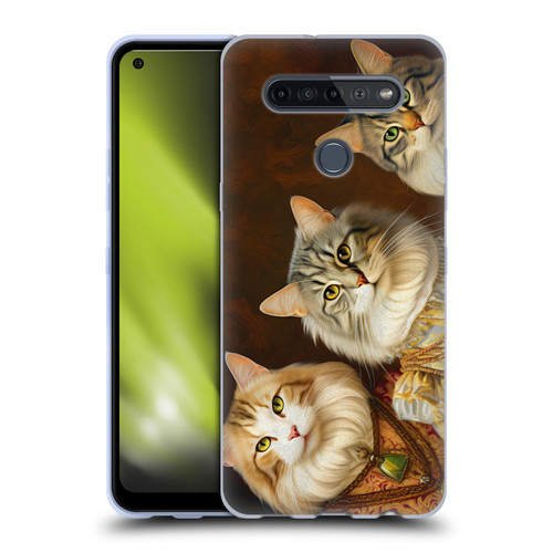 Michael David Ward Animals Fancy Cats Soft Gel Case for LG K51S