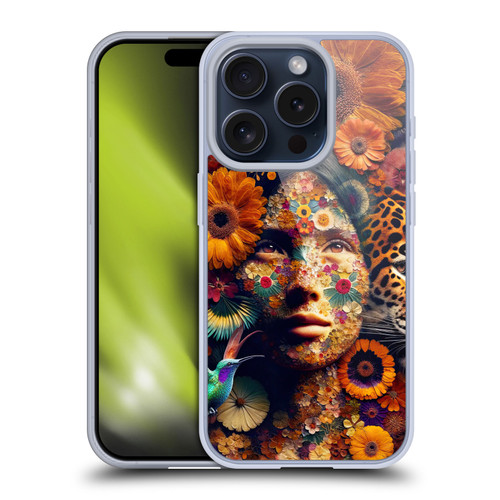 Shambhala Light Visionary Art Celestial Graphics She Is Life Soft Gel Case for Apple iPhone 15 Pro