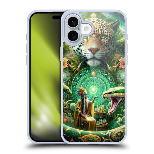 Shambhala Light Visionary Art Celestial Graphics Jungle Life Soft Gel Case for Apple iPhone 16 Plus