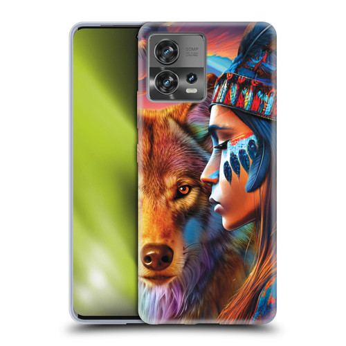 Michael David Ward Animals Wolf Soft Gel Case for Motorola Moto Edge 30 Fusion