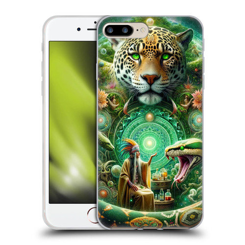 Shambhala Light Visionary Art Celestial Graphics Jungle Life Soft Gel Case for Apple iPhone 7 Plus / iPhone 8 Plus