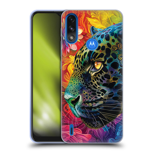 Michael David Ward Animals Wild Tapestry Soft Gel Case for Motorola Moto E7 Power / Moto E7i Power