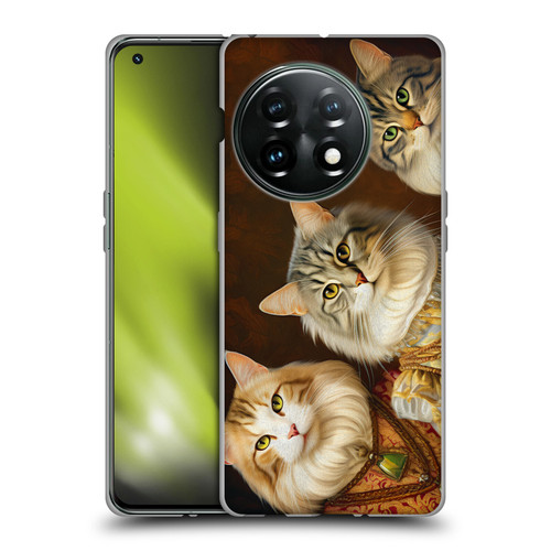 Michael David Ward Animals Fancy Cats Soft Gel Case for OnePlus 11 5G
