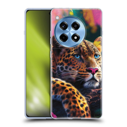 Michael David Ward Animals Reclining Leopard Soft Gel Case for OnePlus 12R