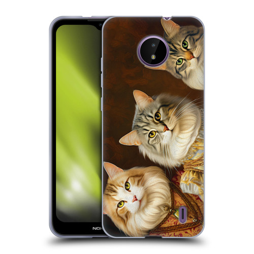Michael David Ward Animals Fancy Cats Soft Gel Case for Nokia C10 / C20