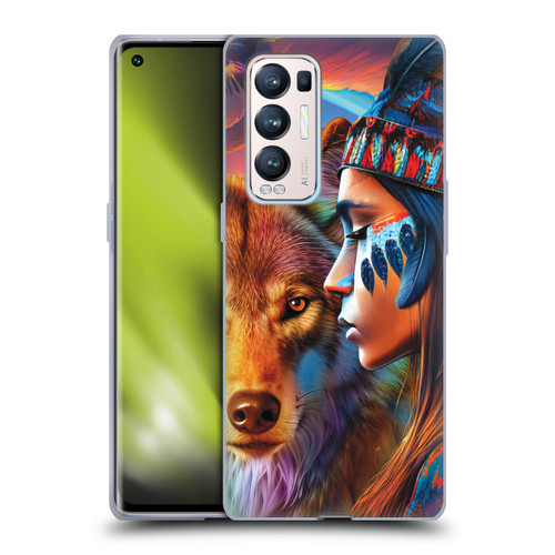 Michael David Ward Animals Wolf Soft Gel Case for OPPO Find X3 Neo / Reno5 Pro+ 5G
