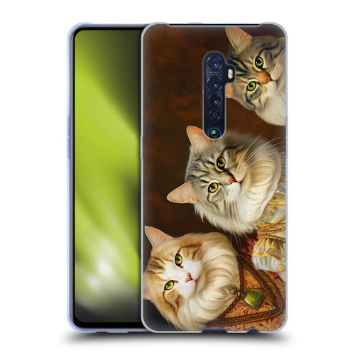Michael David Ward Animals Fancy Cats Soft Gel Case for OPPO Reno 2
