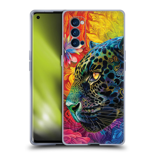 Michael David Ward Animals Wild Tapestry Soft Gel Case for OPPO Reno 4 Pro 5G
