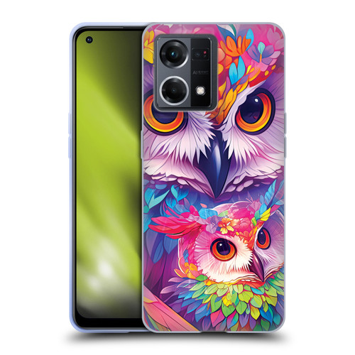 Michael David Ward Animals Owl Love You Forever Soft Gel Case for OPPO Reno8 4G