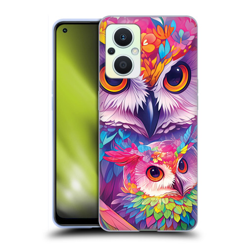 Michael David Ward Animals Owl Love You Forever Soft Gel Case for OPPO Reno8 Lite