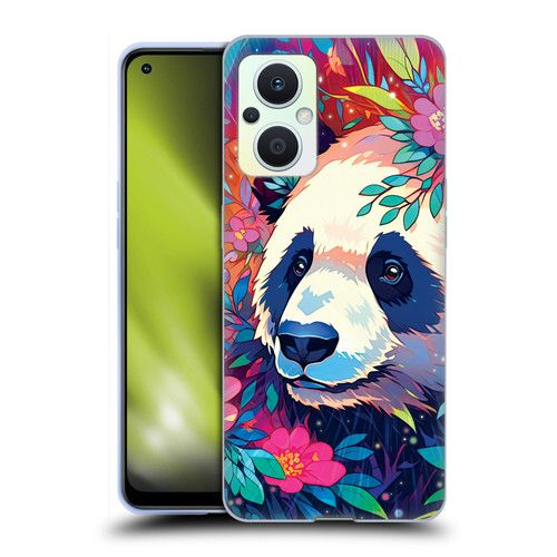 Michael David Ward Animals Panda Soft Gel Case for OPPO Reno8 Lite