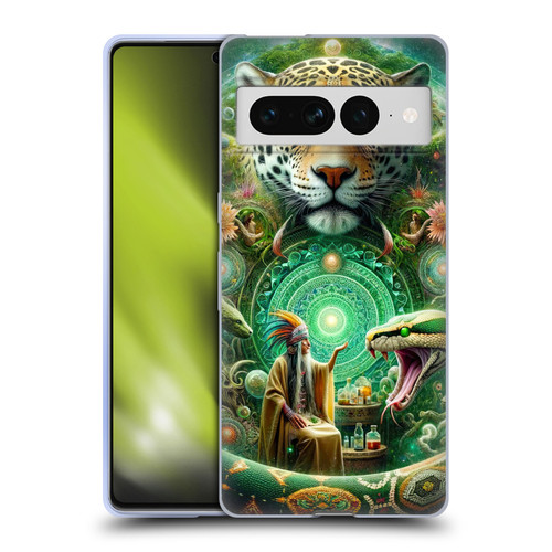 Shambhala Light Visionary Art Celestial Graphics Jungle Life Soft Gel Case for Google Pixel 7 Pro