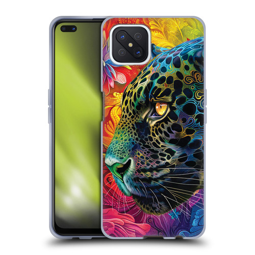 Michael David Ward Animals Wild Tapestry Soft Gel Case for OPPO Reno4 Z 5G