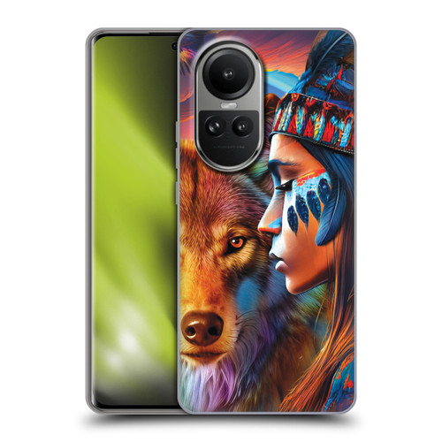 Michael David Ward Animals Wolf Soft Gel Case for OPPO Reno10 5G / Reno10 Pro 5G