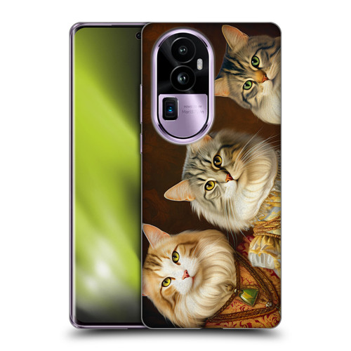 Michael David Ward Animals Fancy Cats Soft Gel Case for OPPO Reno10 Pro+