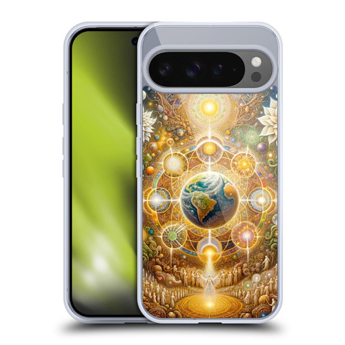 Shambhala Light Visionary Art Celestial Graphics The 9 Realms Soft Gel Case for Google Pixel 9 Pro XL
