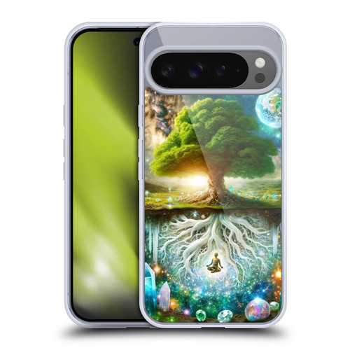 Shambhala Light Visionary Art Celestial Graphics Tree Of Life Soft Gel Case for Google Pixel 9 Pro XL