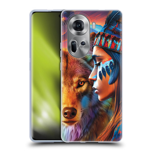 Michael David Ward Animals Wolf Soft Gel Case for OPPO Reno11