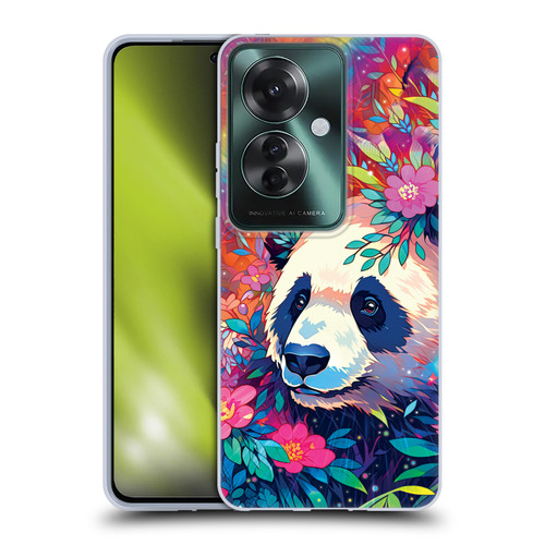 Michael David Ward Animals Panda Soft Gel Case for OPPO Reno11 F 5G / F25 Pro 5G