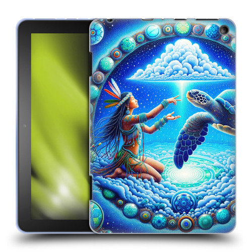 Shambhala Light Visionary Art Celestial Graphics Terrapin Traveler Soft Gel Case for Amazon Fire HD 8/Fire HD 8 Plus 2020