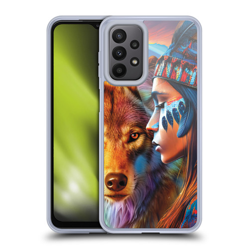 Michael David Ward Animals Wolf Soft Gel Case for Samsung Galaxy A23 / 5G (2022)