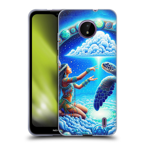 Shambhala Light Visionary Art Celestial Graphics Terrapin Traveler Soft Gel Case for Nokia C10 / C20
